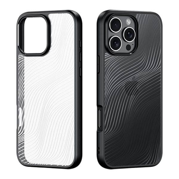 Чехол с мягкими рамками для iPhone 16 Pro Max от Dux Ducis серия Aimo Series Case, черный