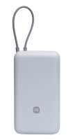 Внешний аккумулятор Xiaomi Mi 20000 33W встроенный кабель USB-C (PB2033) Light Grey