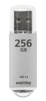 USB-накопитель 256Gb SmartBuy V-Cut, USB 3.0/3.1, серебро