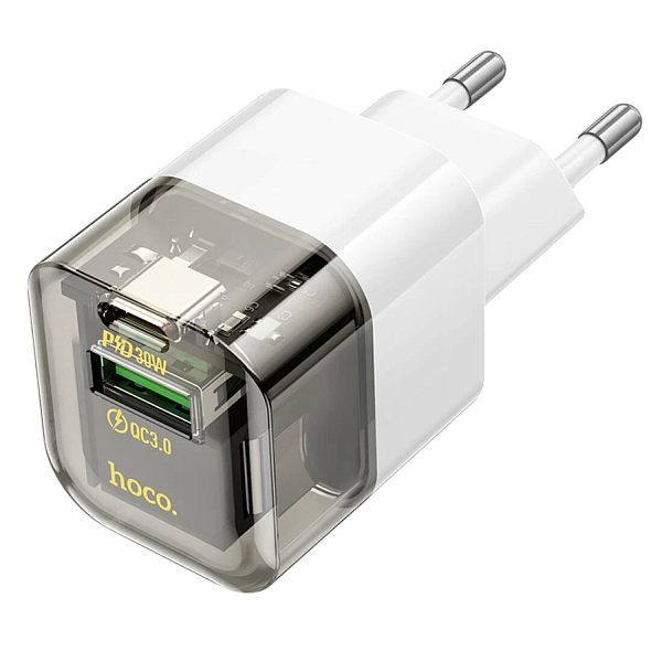 Сетевое зарядное устройство Hoco C131A PD30W+QC3.0 черный