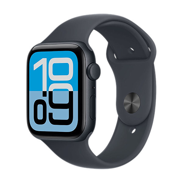 Apple Watch SE 3 (2025) GPS 40mm Aluminum Case with Midnight/Midnight Sport Band M/L (MEHC4)