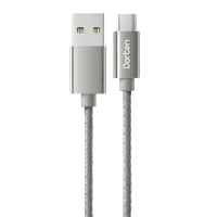 Кабель Dorten to Type-C Leather Series 1m Grey