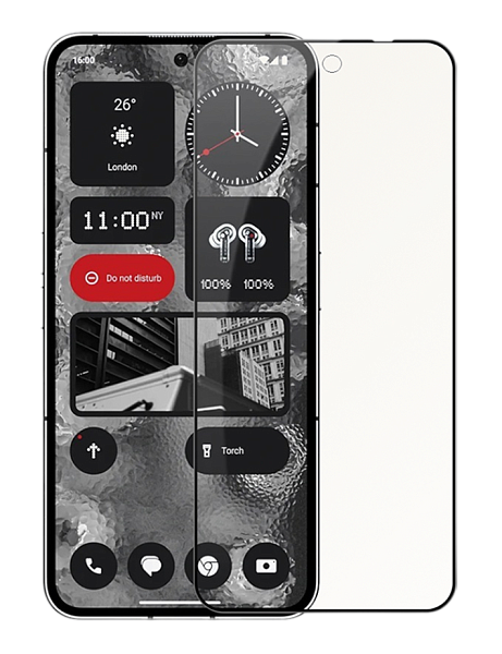 Стекло защитное для Nothing Phone 2 Full Screen tempered glass (на подложке) черное