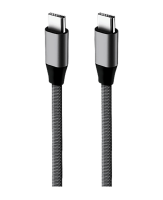 Кабель Aksberry X158 Type C - Type C 60W, 3A., 1м. в тканевой оплетке (серый) Кабель Aksberry X158 Type C - Type C 60W, 3A., 1м. в тканевой оплетке (серый)