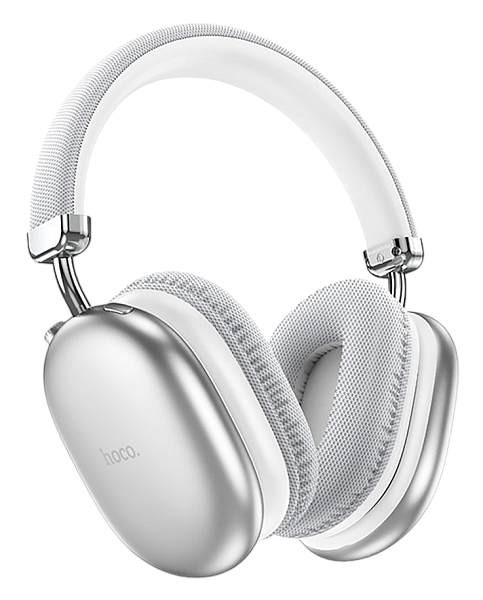 Наушники беспроводные  Hoco W35 Max ANC (с шумоподавлением) серебро