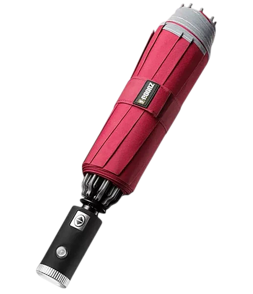 Зонт Zuodu Automatic Umbrella Led красный