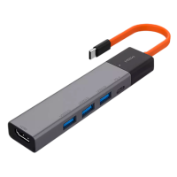 Адаптер MIIIW Type-C HUB Adapter 5 in 1, 3х USB 3.0 HDMI 4K 1x Type-C PD (MWCMA05)