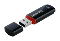 USB-накопитель 64Gb SmartBuy Crown, USB 2.0, черный