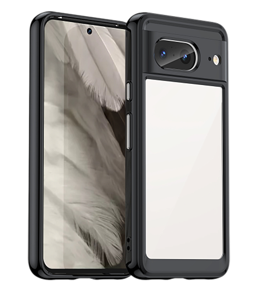 Чехол для Google Pixel 8 Caseport серия Fusion, усиленный с мягкими рамками, черный