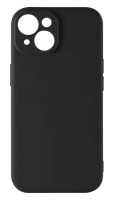 Накладка силикон iBox Case для iPhone 15, с защитой камеры и подложкой, черный