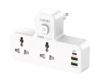 Сетевой фильтр LDNIO SC2311, 2 розетки, 2 USB, 1 PD White