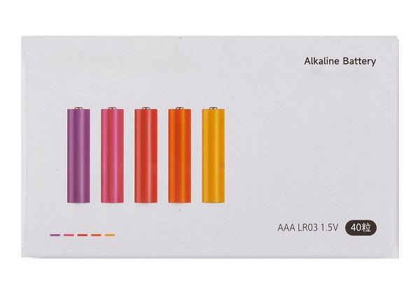 Батарейки алкалиновые Xiaomi CUKTECH LR03 1.5V тип AAA 40 шт. AA740 (цветные)