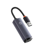 Хаб Baseus Hub Lite Series Ethernet Adapter USB to RJ45 LAN Port 1000Mbps (WKQX000113)
