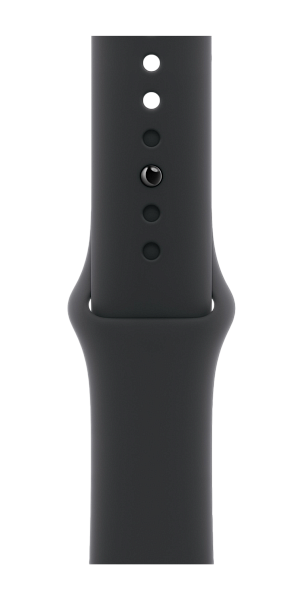 Apple Watch Series 10 GPS 42mm Aluminium Case with Jet Black/Black Sport Band M/L (MWWF3)