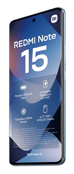 Xiaomi Redmi Note 15 4G 8/256Gb Glacier Blue (Синий) (Global) Dual nano Sim