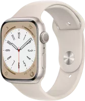 Apple Watch Series 8 GPS 45mm Aluminium Case with Starlight Sport Band M/L (MNUQ3)