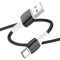 Кабель BOROFONE BX84 Rise USB to Type-C, 1.0м, 3,0А черный
