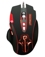 Игровая проводная оптическая мышь Qumo PRO Series Juggernaut M84, 8 кнопок, подсветка, dpi до 6400
