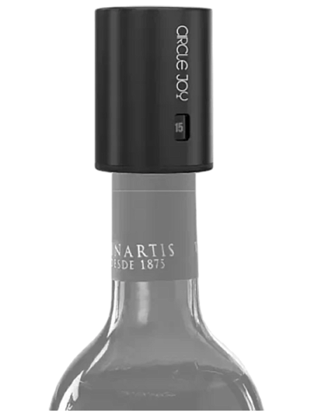 Вакуумная пробка для вина Xiaomi Circle Joy Vacuum Memory Wine Stopper ABS Plastic (CJ-JS04) Black 