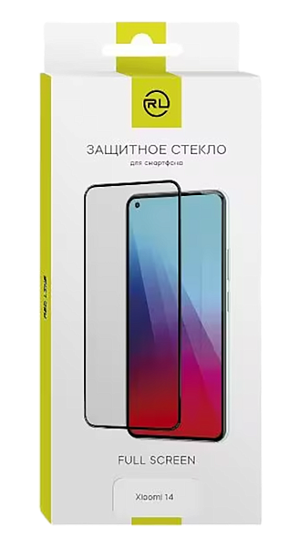 Стекло защитное для Xiaomi 14 Full Screen tempered glass FULL GLUE (на подложке) черное