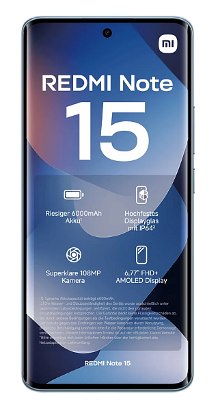 Xiaomi Redmi Note 15 4G 8/128Gb Glacier Blue (Синий) (Global) Dual nano Sim