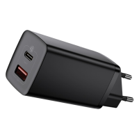 Зарядное устройство Baseus GaN2 Lite Quick Charger C+U 65W EU черный 